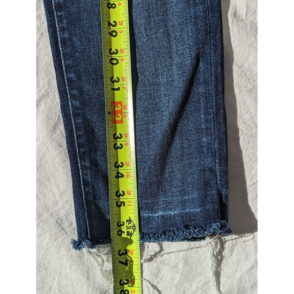 J Brand Jeans Womens 28 Medium Wash Mid Rise Capri Skinny in Misfit Denim Frayed - Picture 7 of 13
